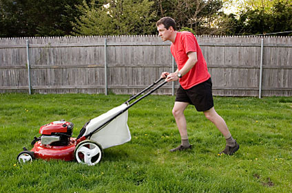 Mow lawn